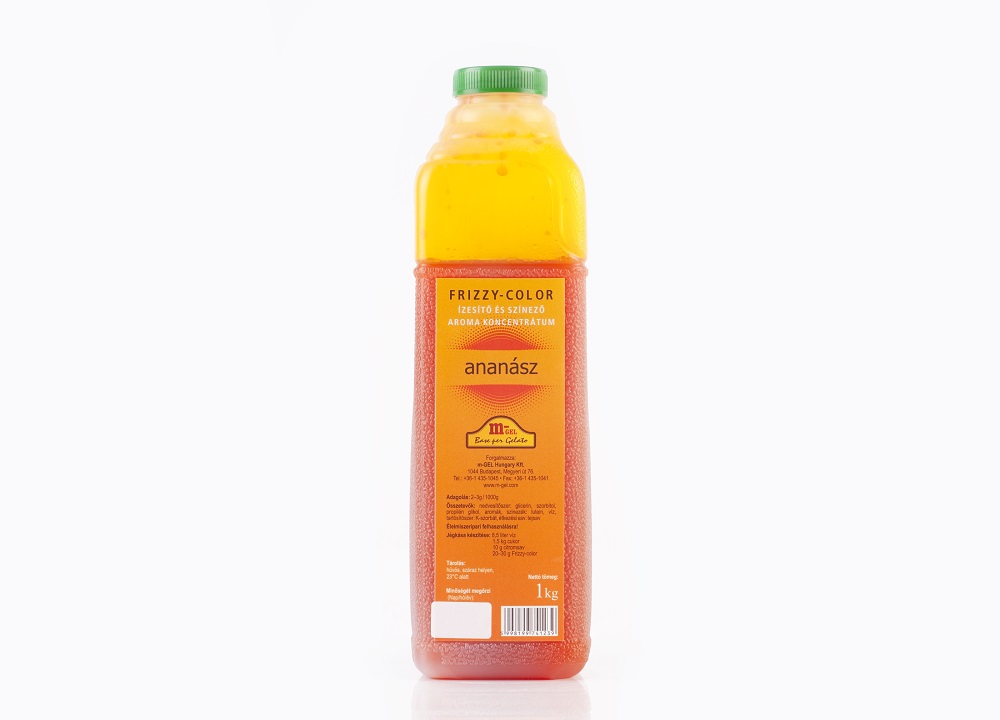 Frizzy-Color Ananász ízesítő és színező koncentrátum 1 kg