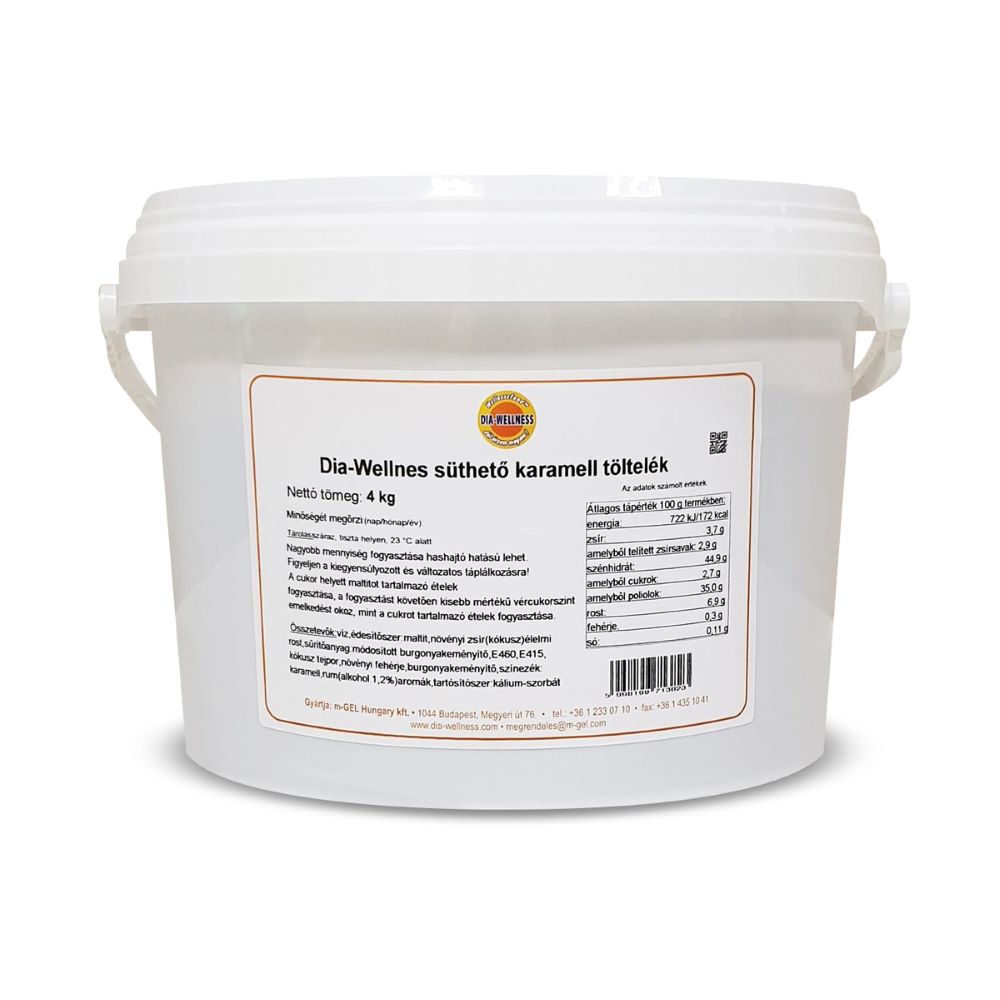 Dia-Wellness Karamell ízű töltelék 4 kg
