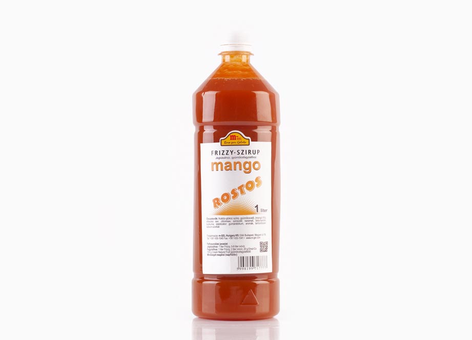 Frizzy Mangó ízű rostos szirup 1 l