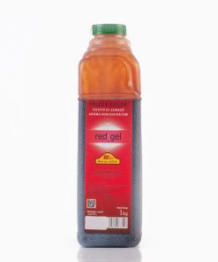 Frizzy-Color Red Gel energiaital ízű színező és ízesítő jégkása szirup 1 kg