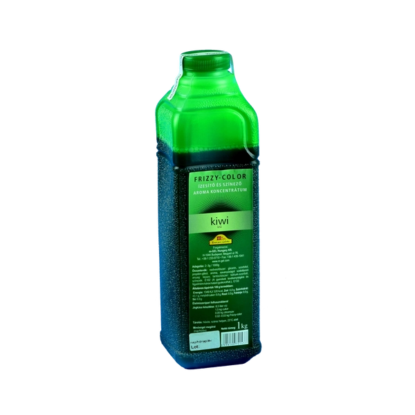 Frizzy-Color kiwi ízű ízesítő és színező jégkása szirup 1 kg