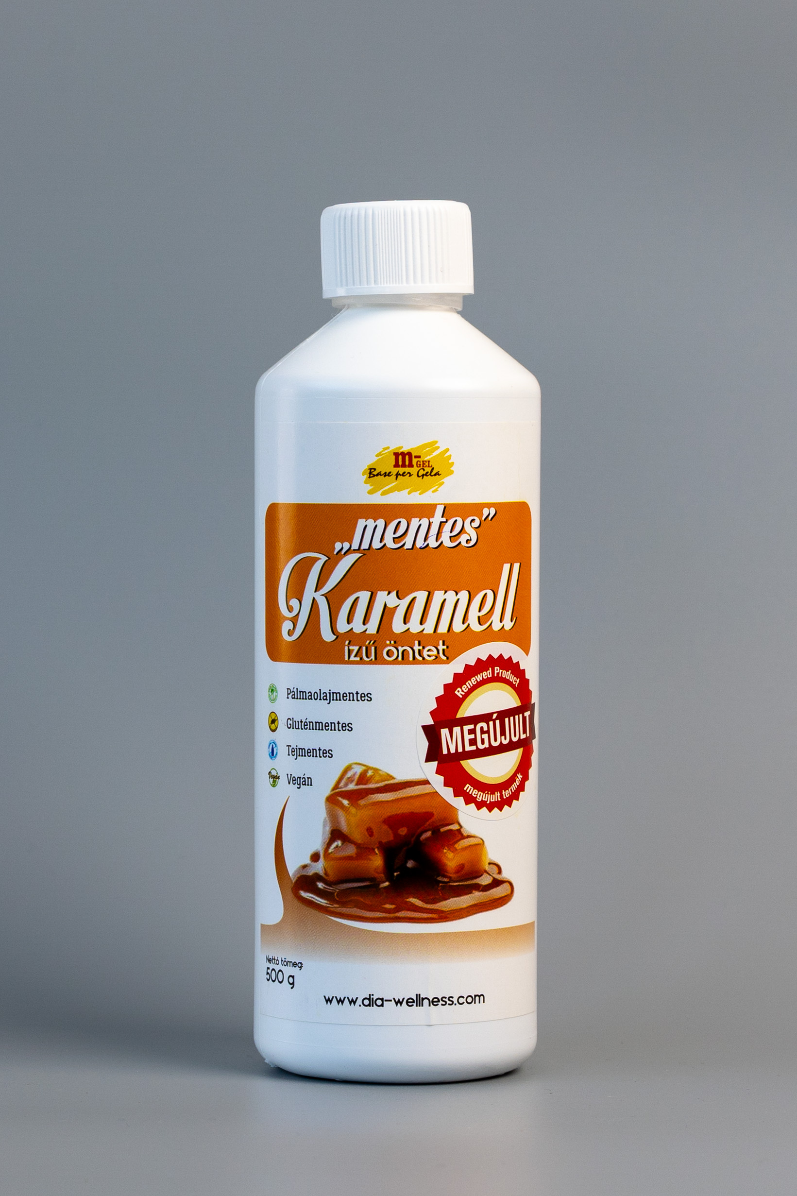 Mentes karamell ízű öntet fagyihoz/sütihez 500 g