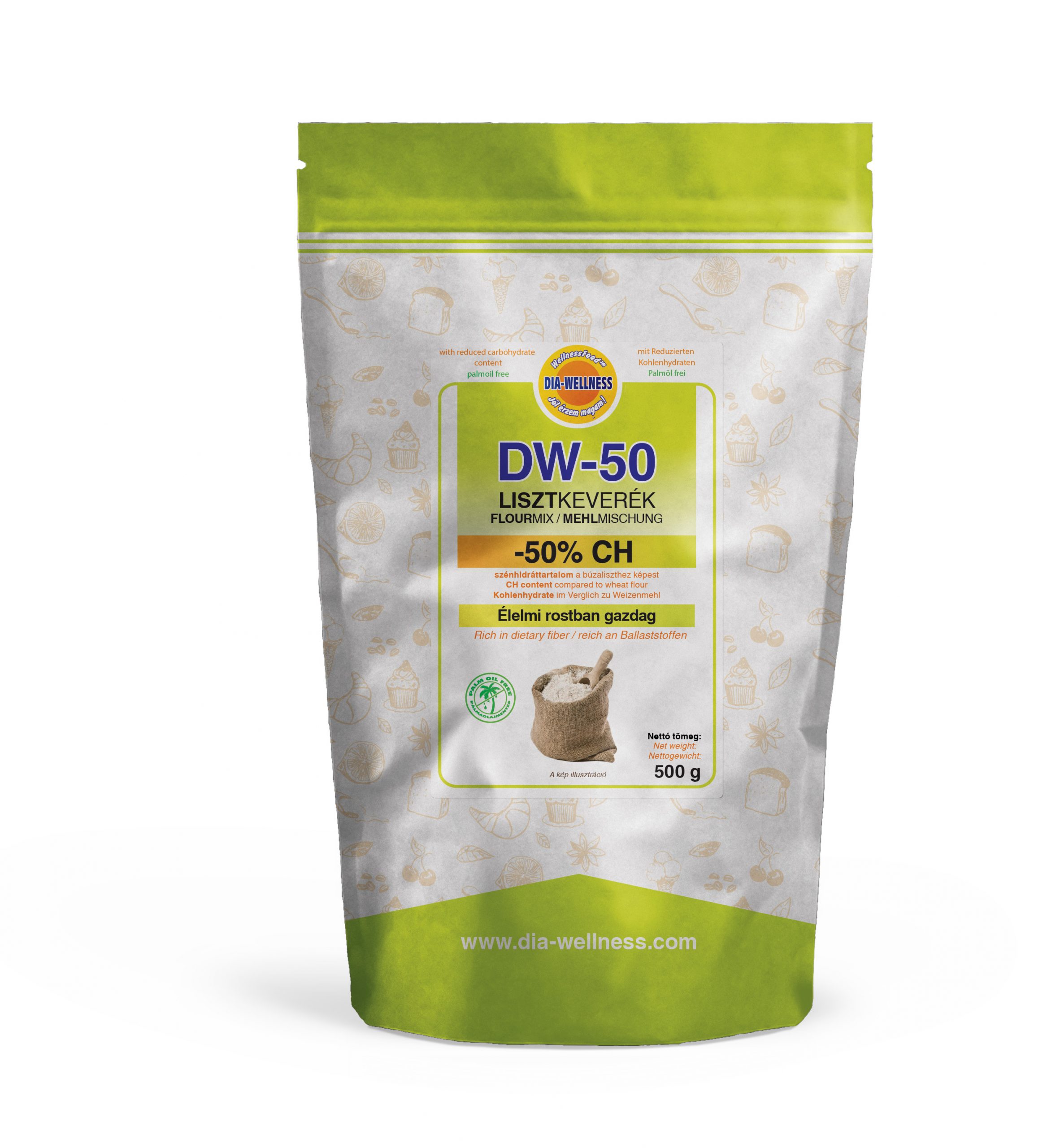 Dia-Wellness Lisztkeverék 50% liszt