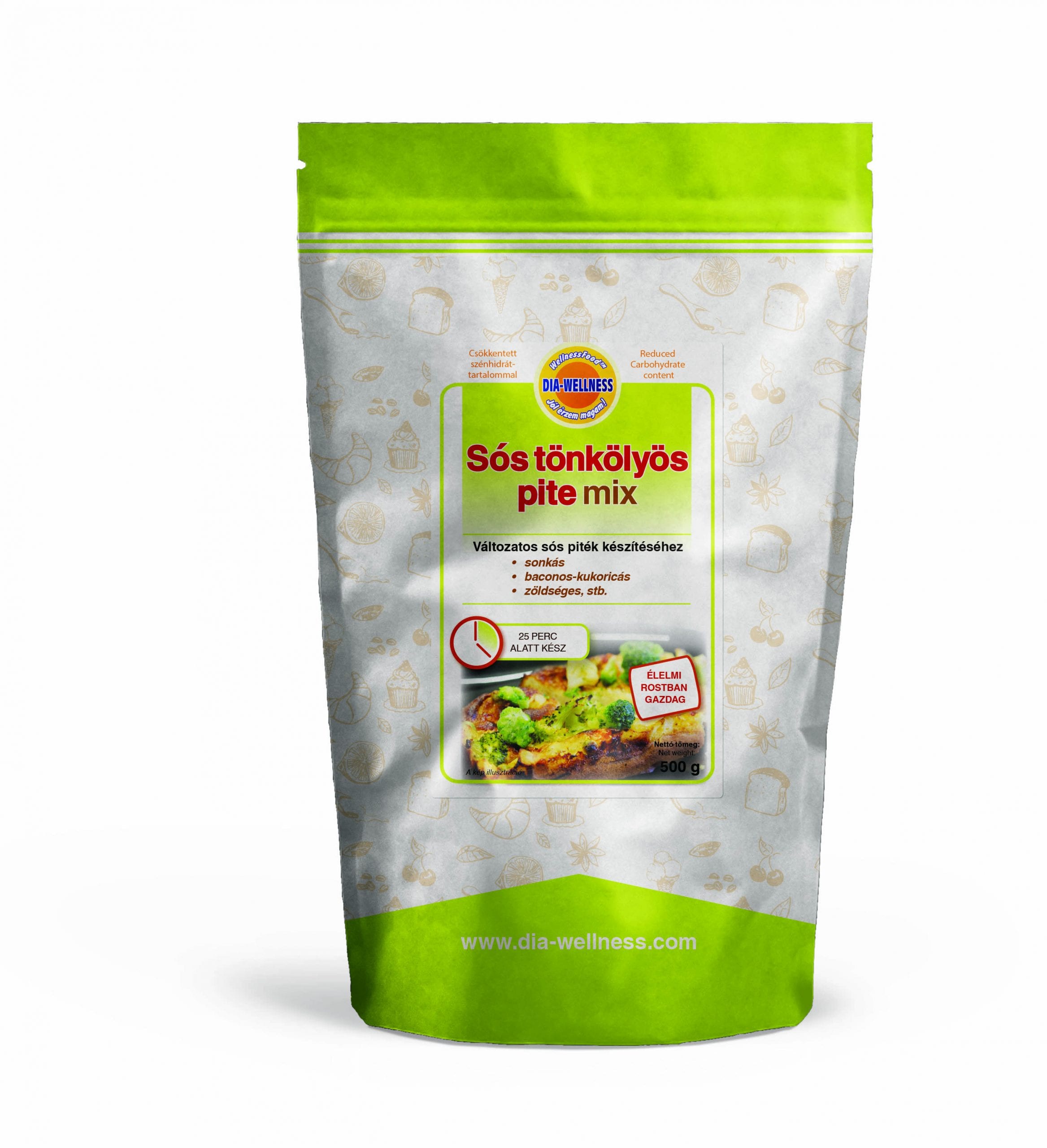 Sós tönkölyös pite mix