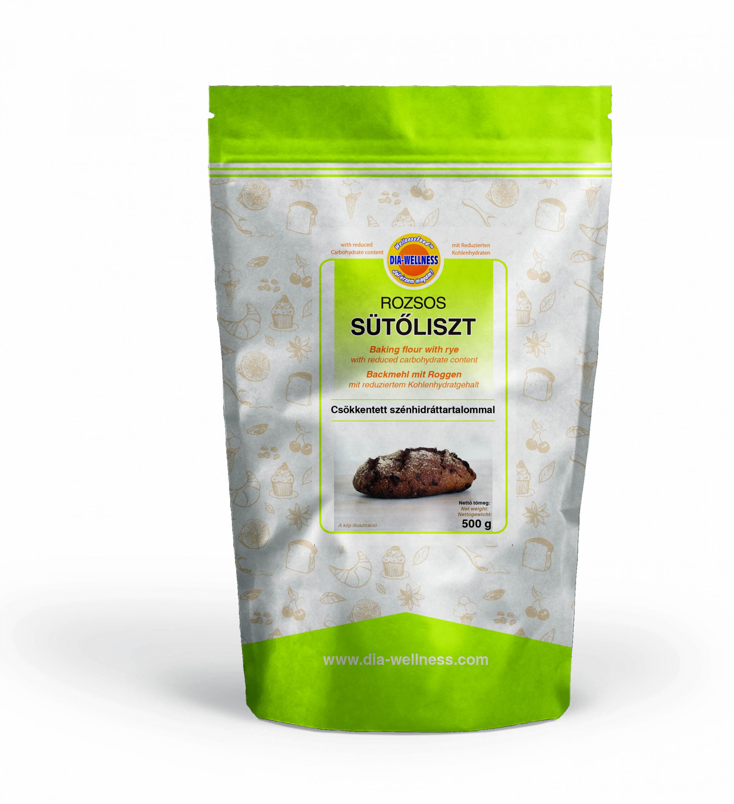 Dia-Wellness rozsos sütőliszt 500 gramm