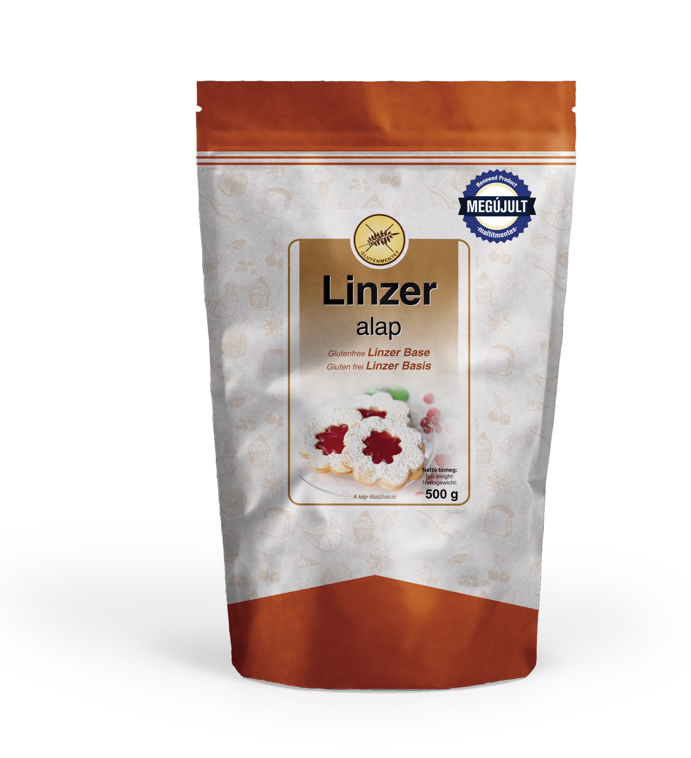 Gluténmentes Linzer alap (maltit mentes)