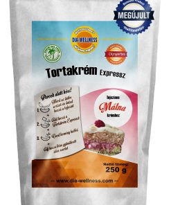 Maltit mentes Dia-wellness Tortakrém Express Málna ízű